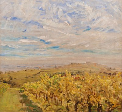 Early Autumn in the Palatinate. Vineyards near Neukastel by Max Slevogt