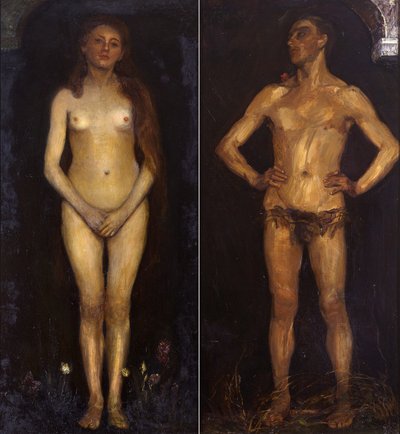 Human Couple (Homo sapiens Plates) by Max Slevogt