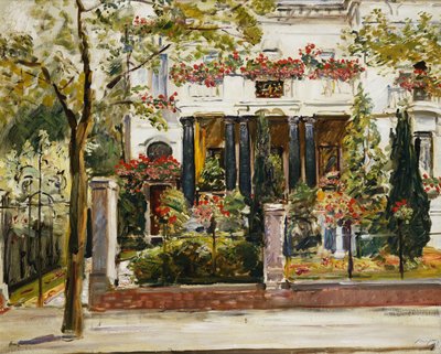 The Front Garden of the Steinbart Villa in Berlin by Max Slevogt