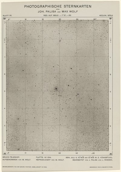 Photographic Star Maps (July 6, 1904) by Max Wolf and Joh. Palisa