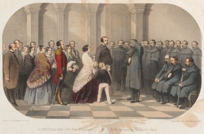 Queen Victoria and Prince Albert Meeting Crimean Veterans by Max and Simeon Beeger