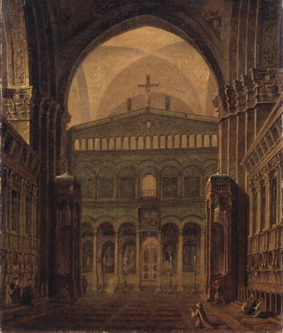 Interior of the Temple in Jerusalem, 1821 by Maxim Nikiphorovich Vorobyev