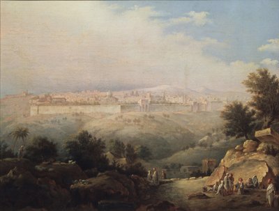 View of Jerusalem by Maxim Nikiphorovich Vorobyev