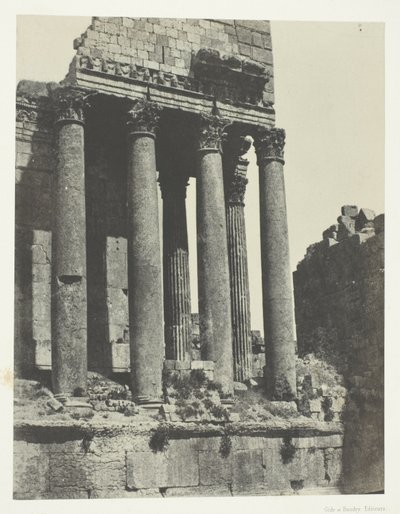 Baalbeck (Heliopolis), Temple of Jupiter, View from the Southeast Angle; Syria by Maxime Du Camp