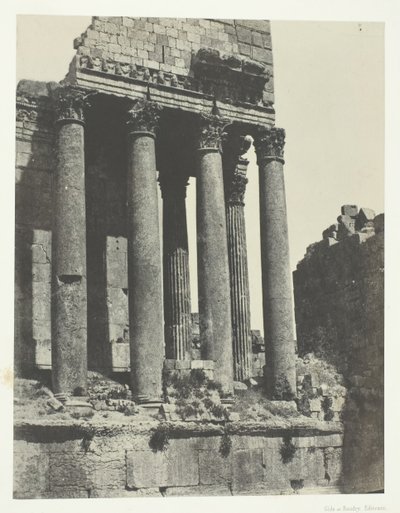 Baalbeck Heliopolis, Temple of Jupiter, View from the Southeast Angle, Syria by Maxime Du Camp