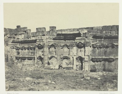 Baalbeck, Interior of the Enclosure of the Temples of the Sun and Jupiter; Syria by Maxime Du Camp