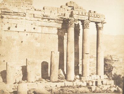 Colonnade Occidental of the Temple of Jupiter, at Baalbek Heliopolis, September 15, 1850 by Maxime Du Camp