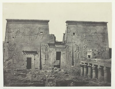 Drômos et Philônes, Grand Temple of Isis at Pilônes, Nubia, 1849-51, printed 1852 by Maxime Du Camp