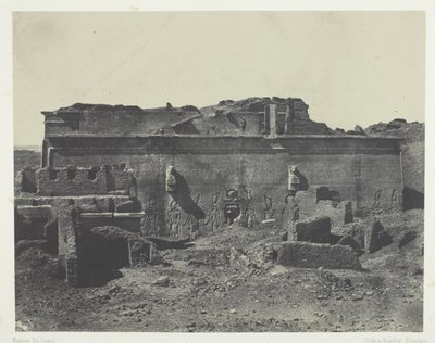 Rear Facade, Grand Temple of Dendera (Teutyres), Upper Egypt by Maxime Du Camp