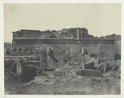 Façade Postérieure, Grand Temple de Dendérah Teutyres, Haute Egypte by Maxime Du Camp