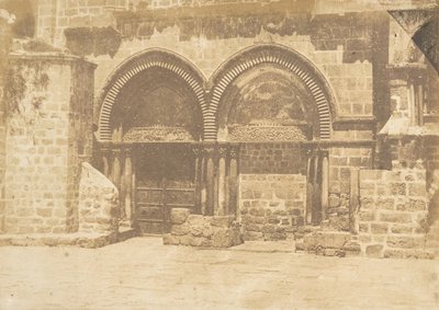Facade of the Church of the Holy Sepulchre, Jerusalem No. 1, August 19, 1850 by Maxime Du Camp