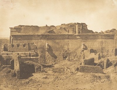 Rear Facade of the Great Temple of Dendera Tentyris by Maxime Du Camp