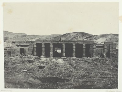 Gournah, Palais de Menephta 1er, Thebes by Maxime Du Camp