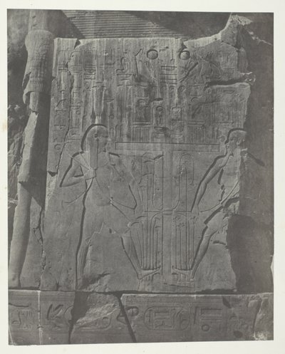 Gournah, Sculptures of the Throne of the Colossi; Thebes by Maxime Du Camp