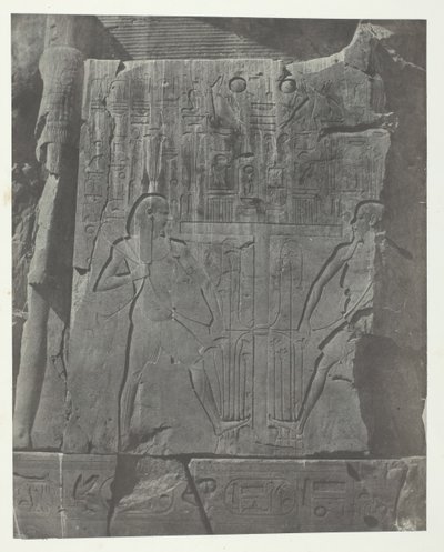 Gournah, Sculptures of the Throne of the Colossi, Thebes by Maxime Du Camp