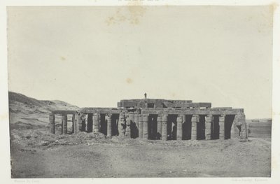 Gournah, Tomb of Osymandias; Thebes, plate 58 from the album "Egypt, Nubia, Palestine and Syria" (1852) by Maxime Du Camp