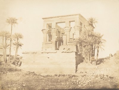 Grand Hypaethral or Typhonium, at Philae - View from the East by Maxime Du Camp