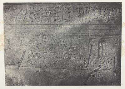 Grand Temple of Isis at Philae, Demotic Inscription; Nubia, plate 76 from the album 