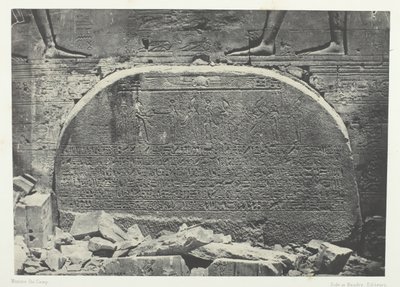 Grand Temple of Isis at Philae, Act of Adoration, Nubia, 1849-51, printed 1852 by Maxime Du Camp