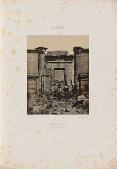 Grand Temple of Denderah by Maxime Du Camp