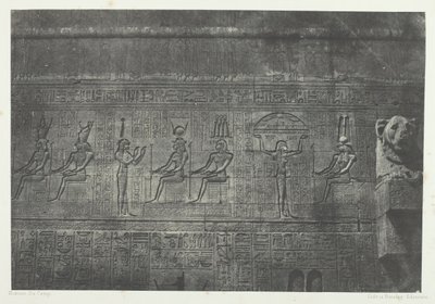 Grand Temple of Dendera, Sculptures of the Rear Facade, Upper Egypt, 1849-51 by Maxime Du Camp