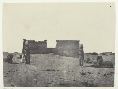 Hémi-Spéos De Séboua, Drômos, Nubie, 1849-51, printed 1852 by Maxime Du Camp