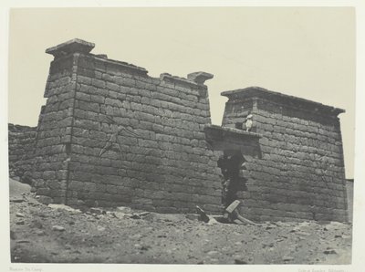 Hémi-Spéos De Séboua, Pylônes, Nubie, 1849-51, printed 1852 by Maxime Du Camp