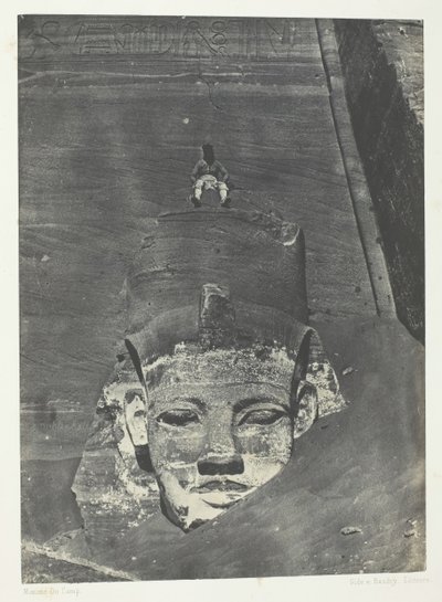 Ibsamboul, Colosse Occidental Du Speos De Phre, Nubia, 1849-51, printed 1852 by Maxime Du Camp