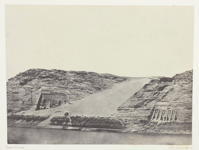 Ibsamboul, The Two Speos; Nubia, plate 101 from the album "Egypt, Nubia, Palestine and Syria" (1852) by Maxime Du Camp