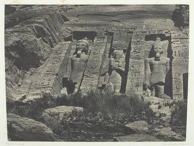 Ibsamboul, Southern Part of the Hathor Temple, Nubia by Maxime Du Camp