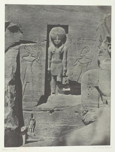 Ibsamboul, Sculptures of the Entrance of the Speos of Phre, Nubia, 1849-51, printed 1852 by Maxime Du Camp