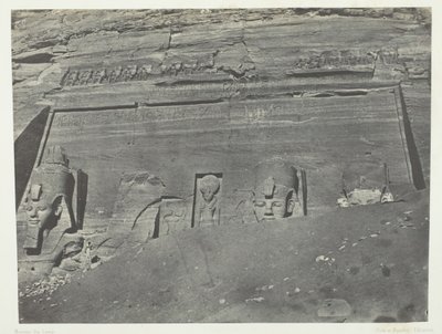 Ibsamboul, General View of the Great Temple of Ramesses II, Nubia, 1849-51, printed 1852 by Maxime Du Camp