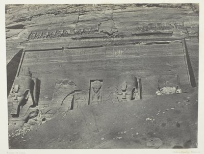 Ibsamboul, General View of the Great Temple of Phrè; Nubia, plate 102 from the album 
