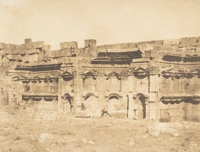 Interior of the Temple of Baalbek Heliopolis by Maxime Du Camp