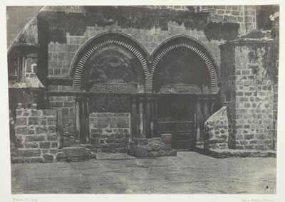 Jerusalem, Lower Arcades of the Church of the Holy Sepulchre; Palestine by Maxime Du Camp