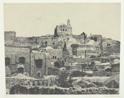 Jerusalem, Western Quarter, Palestine by Maxime Du Camp