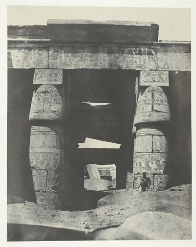 Karnak, Portico of the Temple of Khons, Thebes by Maxime Du Camp