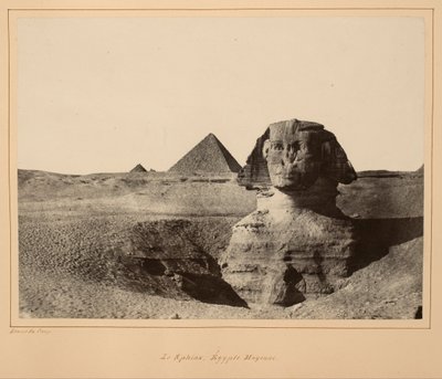 The Sphinx, Middle Egypt by Maxime Du Camp