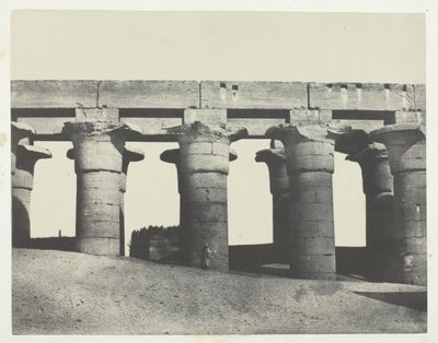 Luxor, Grand Colonnade of the Palace, Thebes by Maxime Du Camp