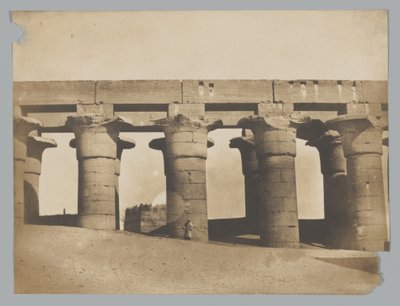 Luxor, Grand Colonnade of the Palace by Maxime Du Camp