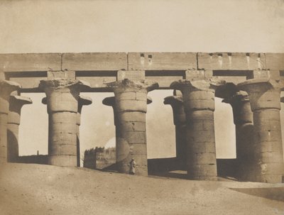 Louqsor, Grande Colonnade du Palais by Maxime Du Camp