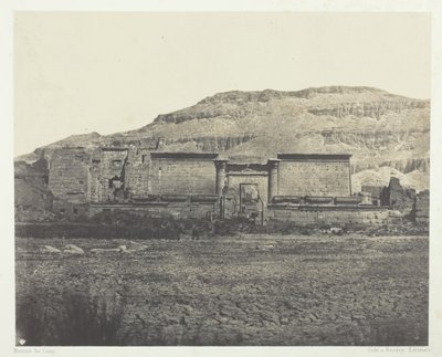 Médinet-Habou, Vue Générale des Rines, Thèbes by Maxime Du Camp