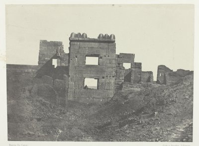 Medinet-Habu, Eastern Facade of the Harem of Ramses-Miamun; Thebes by Maxime Du Camp