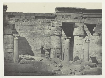 Medinet-Habu, Peristyle of the Palace of Ramses-Miamun; Thebes by Maxime Du Camp