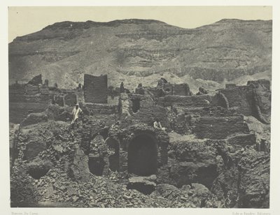 Medinet-Habou, Ruins of the City of Papa; Thebes by Maxime Du Camp