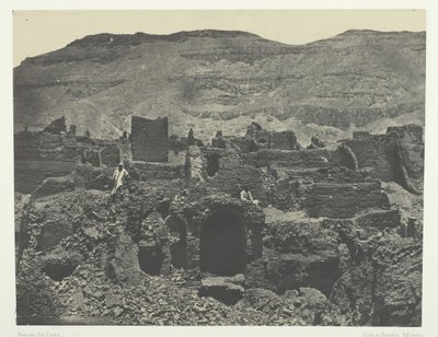 Medinet-Habou, Ruins of the City of Papa, Thebes, 1849-51, printed 1852 by Maxime Du Camp