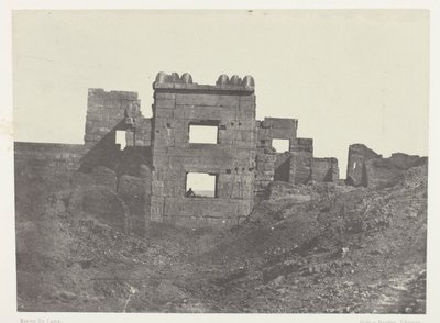 Medinet-Habu, Eastern Facade of the Harem of Ramses-Miamun; Thebes by Maxime Du Camp