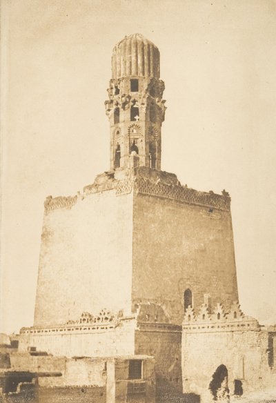 Western Minaret of the Mosque of Caliph Hakem, Cairo, January 9, 1850 by Maxime Du Camp
