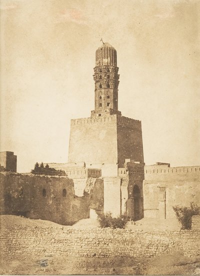 Minaret of the Mosque of Caliph Hakem, Cairo by Maxime Du Camp