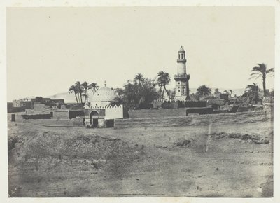 Mosque of El-Arif and Tomb of Mourad-Bey, Upper Egypt, plate 13 from the album "Egypt, Nubia, Palestine and Syria" (1852) by Maxime Du Camp